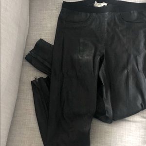 Helmut Lang leather skinny pants / leggings